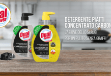 Dual Power detergente piatti concentrato Carbon Plus: l’azione dello scrub per un pulito senza graffi