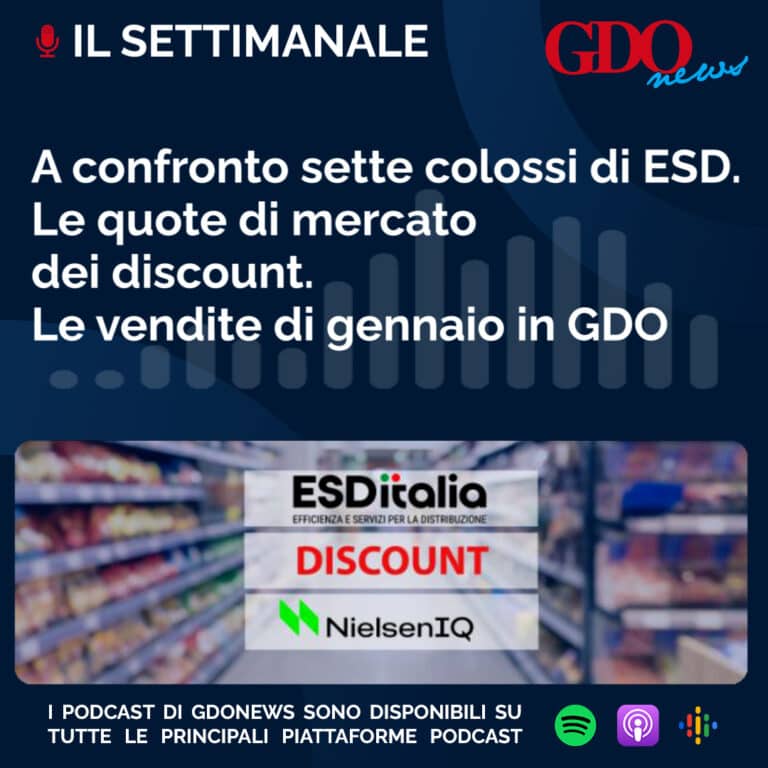 Il Settimanale – A confronto sette colossi di ESD. Le quote di mercato dei discount. Le vendite di gennaio in GDO
