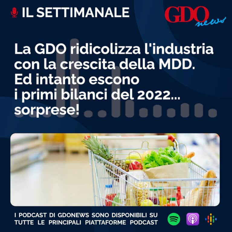 Il Settimanale – La GDO ridicolizza l’industria con la crescita della MDD. Ed intanto escono i primi bilanci del 2022… sorprese!