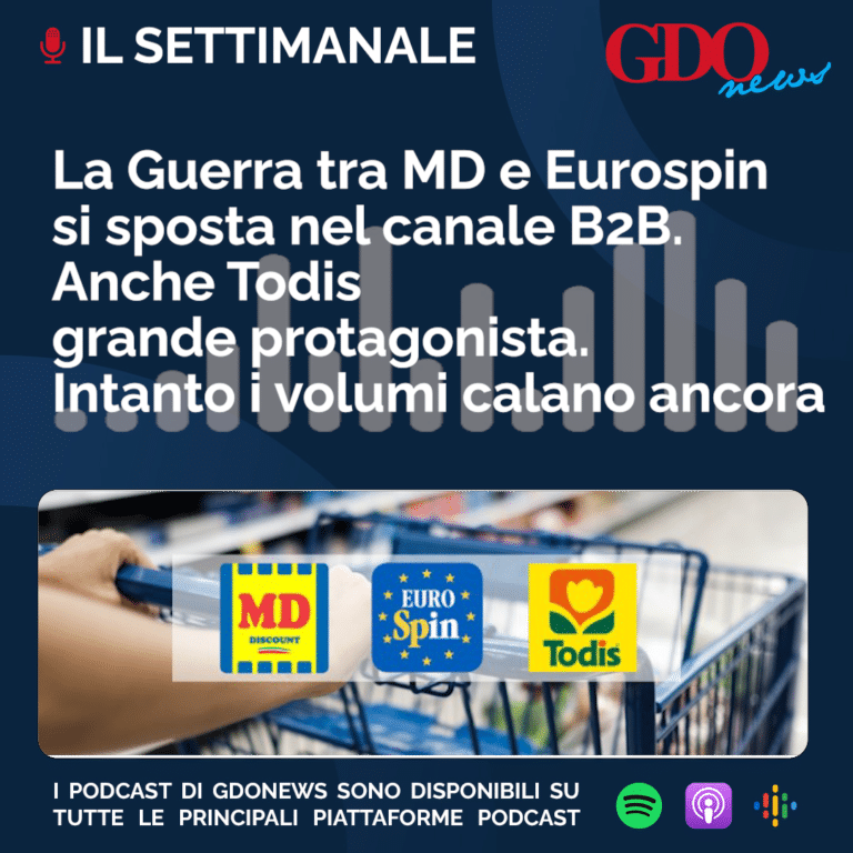 Il Settimanale – La Guerra tra MD e Eurospin si sposta nel canale B2B. Anche Todis grande protagonista. Intanto i volumi calano ancora