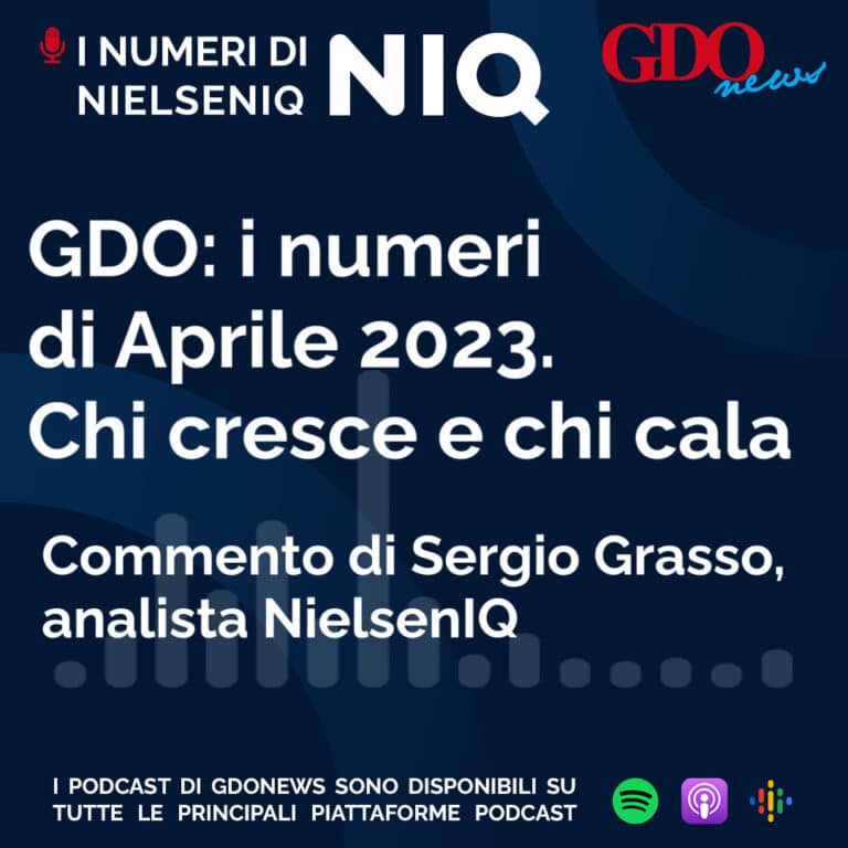 I Numeri di NIQ-NielsenIQ – GDO: i numeri di Aprile 2023. Chi cresce e chi cala