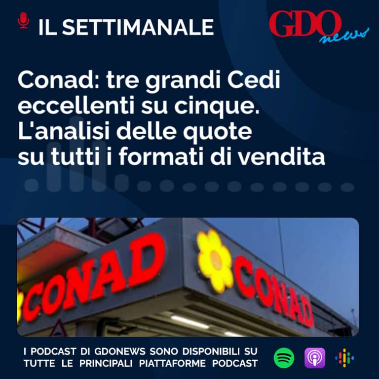 Il Settimanale – Conad: tre grandi Cedi eccellenti su cinque. L’analisi delle quote su tutti i formati di vendita