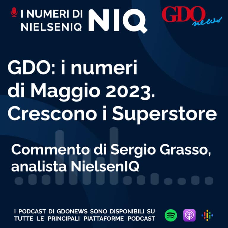 I Numeri di NIQ-NielsenIQ – GDO: i numeri di Maggio 2023. Crescono i Superstore