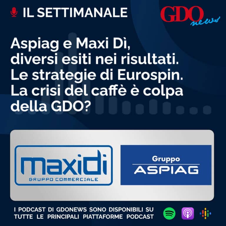 Il Settimanale – Aspiag e Maxi Dì: diversi esiti nei risultati. Le strategie di Eurospin. La crisi del caffè è colpa della GDO?