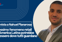 GDO News banner with a man in a suit on the right and the Italian interview headline: 'Intervista a Nahuel Pianarosa — Il prossimo fenomeno retail dell'America Latina potrebbe non essere dove tutti guardano'