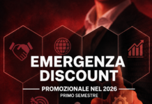 Il discount aumenta le promozioni ed offre il fianco agli Everyday-Low-Price. I risvolti di un cambio epocale Banner promozionale: Emergenza Discount 2026, primo semestre, con icone di collaborazione, crescita e obiettivi visivi