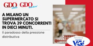 A Milano un supermercato si trova 39 concorrenti in dieci minuti. Il paradosso della pressione distributiva