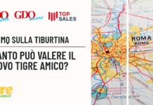 250 mq sulla Tiburtina: quanto può valere il nuovo Tigre Amico? Header image for a news article: logos on the left, bold Italian headlines about 250 mq sulla Tiburtina and the value of the new Tigre Amico, with a map of Rome on the right.