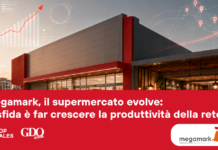 Megamark, il supermercato evolve: la sfida è far crescere la produttività della rete Megamark promotional hero: red banner with headline about evolving supermarkets and network productivity, plus logos Top Sales, GDO Data and Megamark.